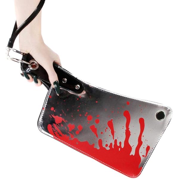 Chrome Bloody Cleaver Clutch Purse Kreepsville Horror
